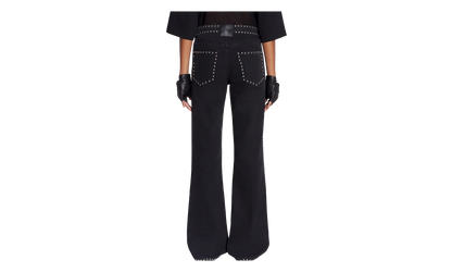 FLARE TROUSERS WITH STUDS "Black" RW TR0246 D074 P24 10