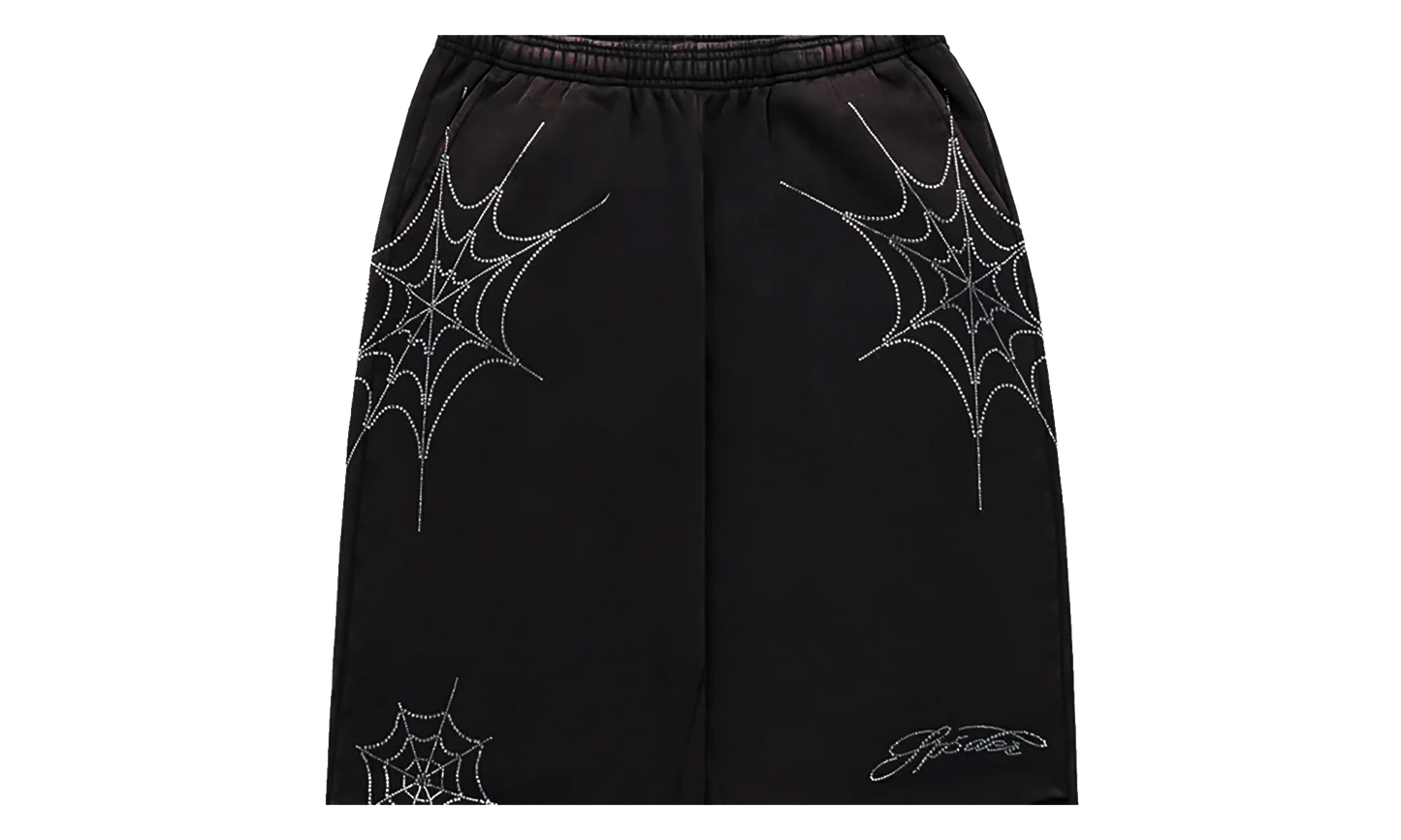 Rhinestone We Zip Sweatpants "Black" SP5der395
