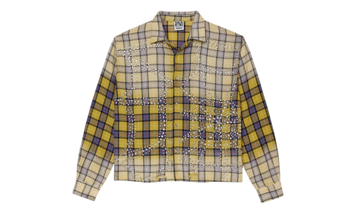 Jeweled Flannel Top "Lemonhead" VAL51