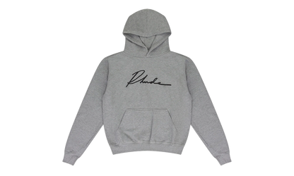 Ssense Exclusive Cursive Hoodie "Grey" RHD-MHDS-0036