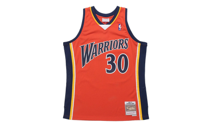 NBA Stephen Curry Swingman Alternate Jersey "2009-10 Golden State Warriors - Dark Orange" SMJYAC18086 GSWDKOR09SCU