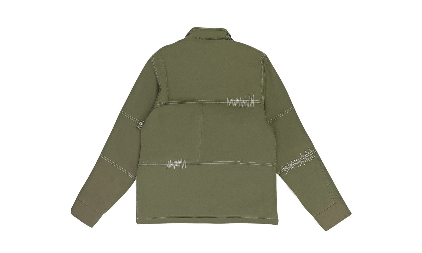 OVERSIZED RUGBY BUTTON-DOWN SHIRT "Green" 1111270011