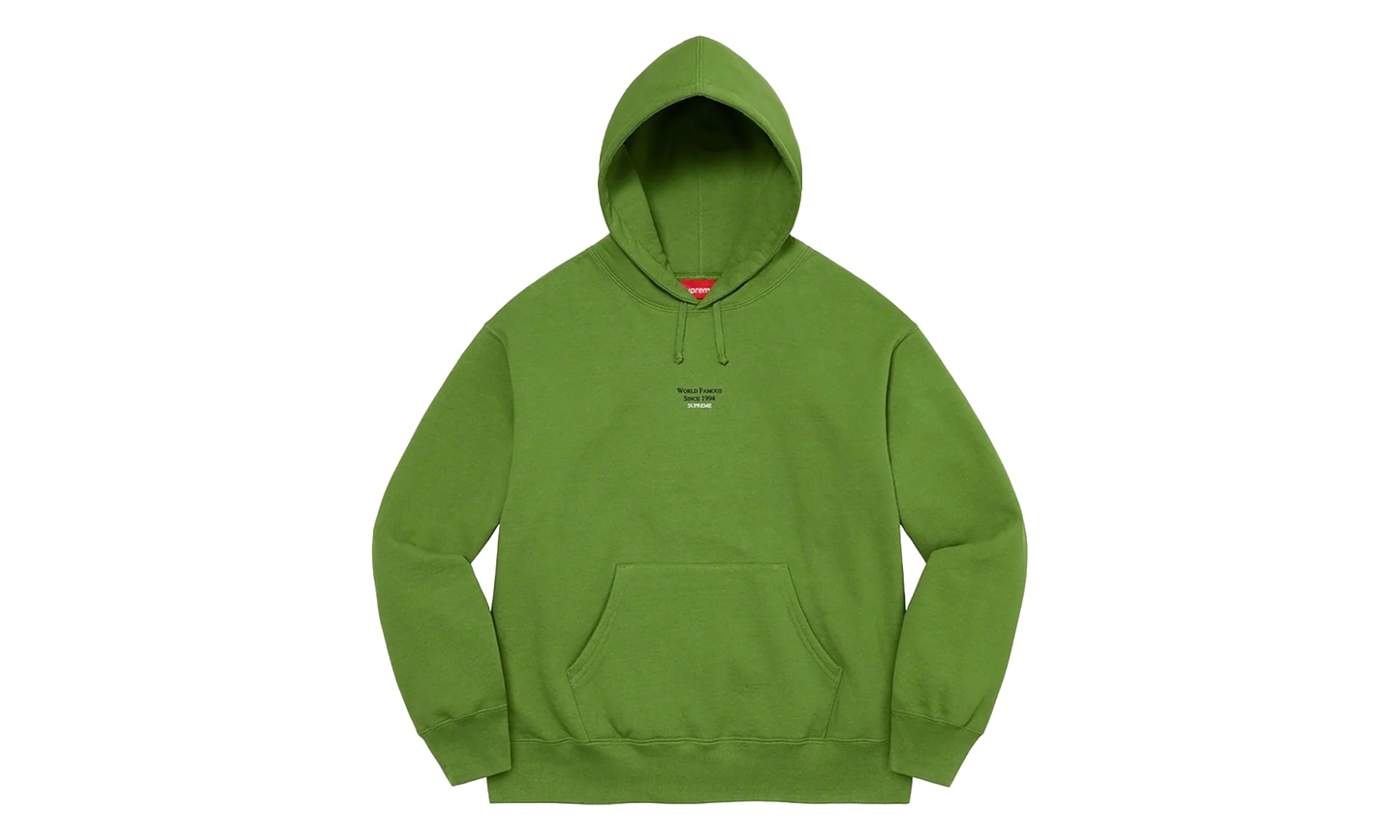 World Famous Micro Hooded Sweatshirt "SS23 - Green" SU27232
