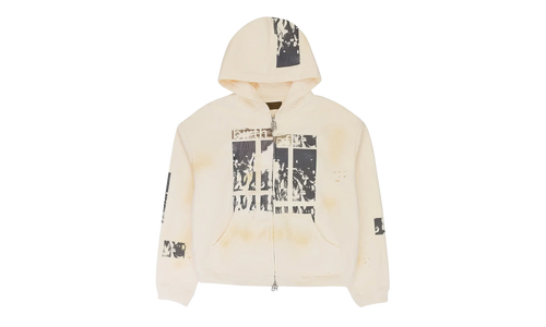 Flashlight Zip Up Hoodie "Cream" BC25SSHA07 WHIT