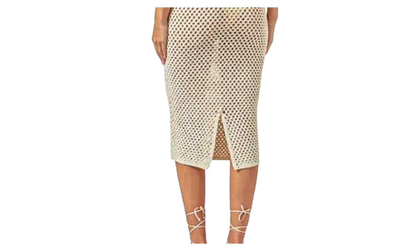 Rhea Midi Skirt "Beige" KITH43