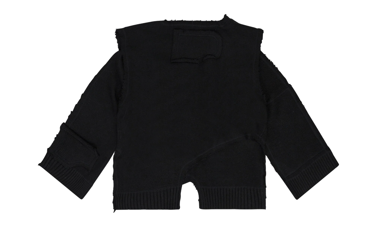 Unadorned Sweater Vest "Coal" 02637 10004WDWUSV BLAC