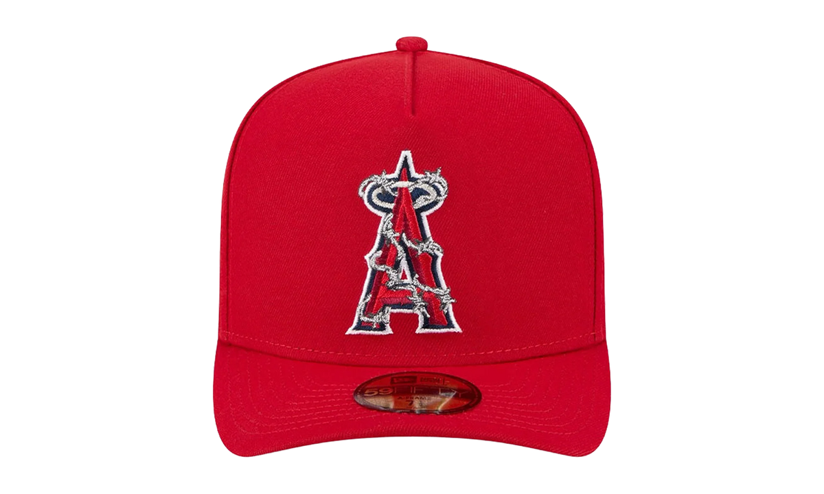 59FIFTY Anaheim Angels Fence A-Frame Fitted Hat "Red" 60693489
