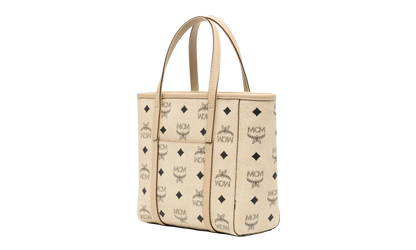 Mini Toni Shopper in Visetos "Beige / Black" MWPAATN04I8001