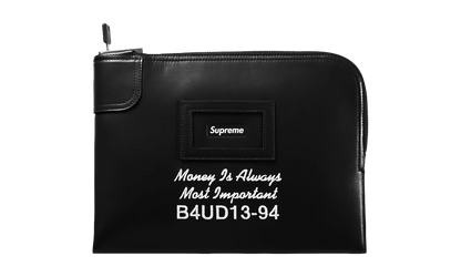 Leather Money Bag "FW25 - Black" SU27088