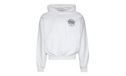 Hand Arrow Boxy Hoodie "White" OMBB110S23FLE0030110