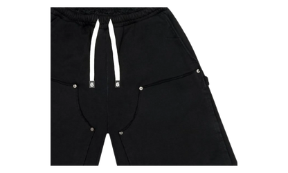 Distressed Carpenter Flat Shorts "Black" GS169