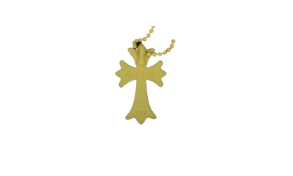 Silicone Cross Necklace "Neon Yellow" CHRM0675