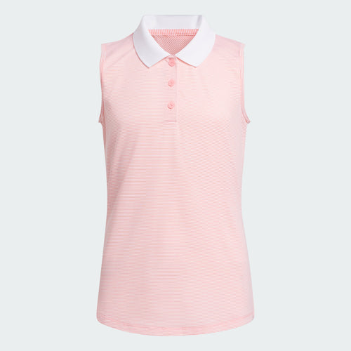 Kids' adidas Ottoman Striped Sleeveless Polo Shirt
