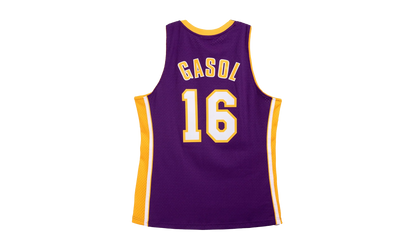 NBA Pau Gasol Dark Jersey "2009 Los Angeles Lakers - Purple" JY8637 LALPURP