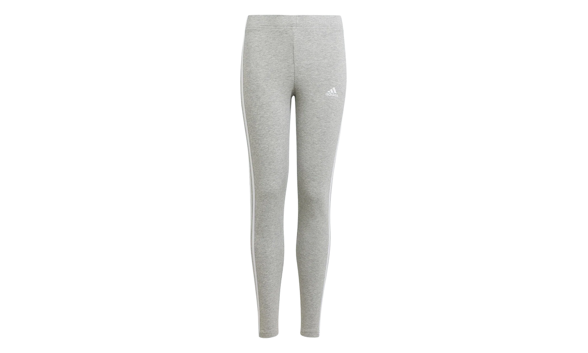 Essentials 3-Stripes Leggings GS "Medium Grey Heather / White" HC0092