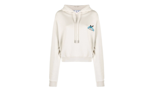 Butterfly Embroidered Hoodie WMNS "Beige" OWBB16S23JER0040944