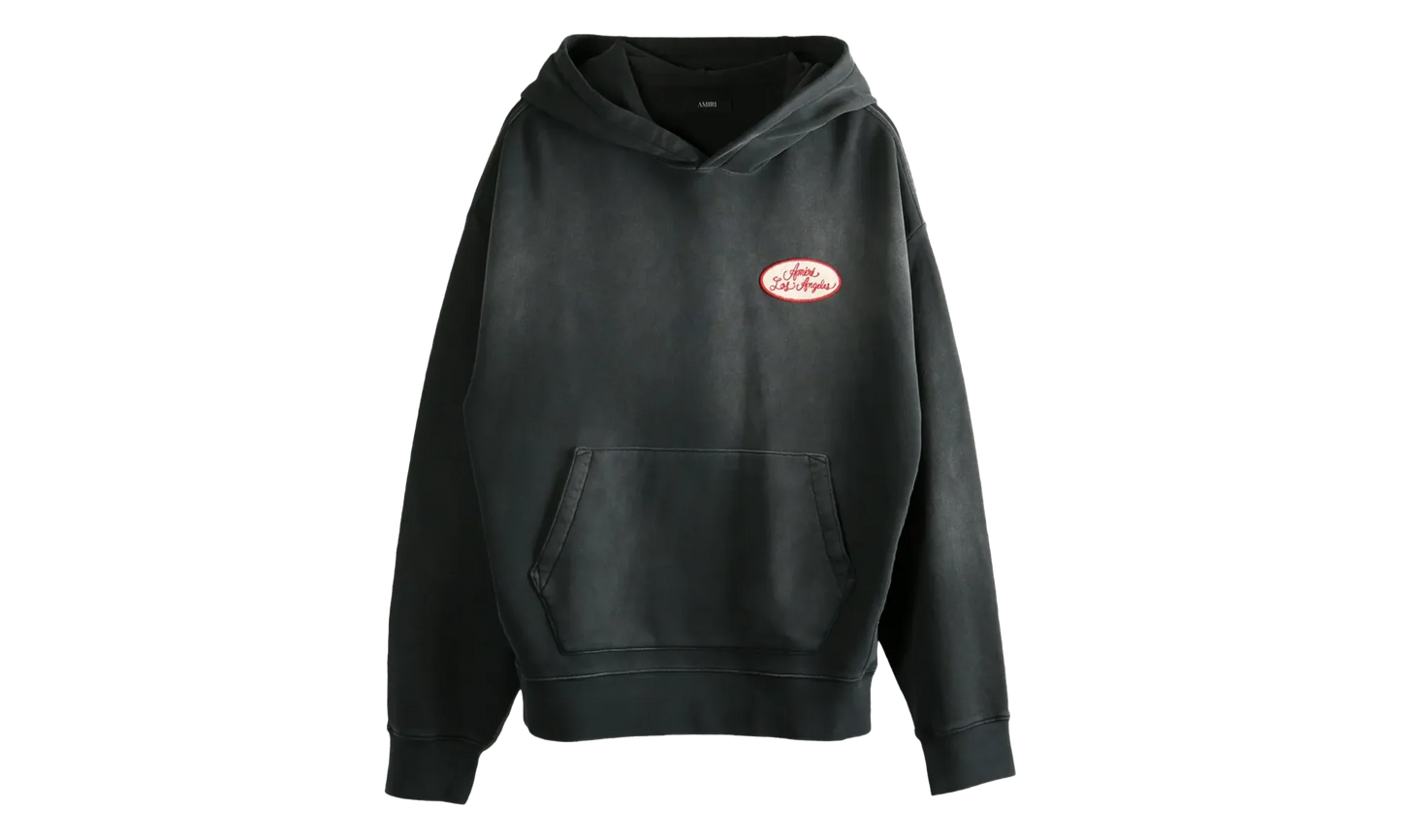 Station Patch Oversized Hoodie "BLACK" AMJYHD1119