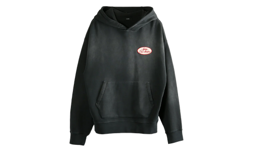 Station Patch Oversized Hoodie "BLACK" AMJYHD1119