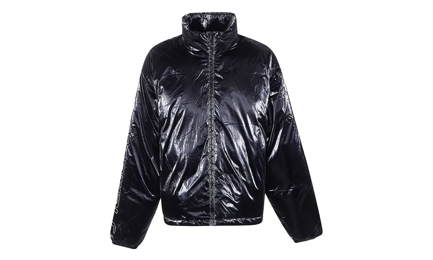 Ripstop Nylon Puffer Jacket "Metallic Black" 202HO258181F