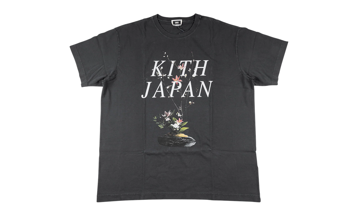 Japan flower vintage tee "Black" KHM034701 101