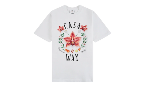 Casa Way Orchid Logo Short Sleeve T‑Shirt "White" M P26 JTS 001 15