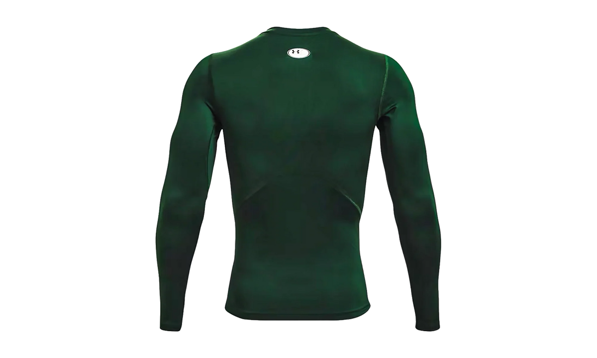 HeatGear Compression Long Sleeve "Forest Green / White" 1361524 301