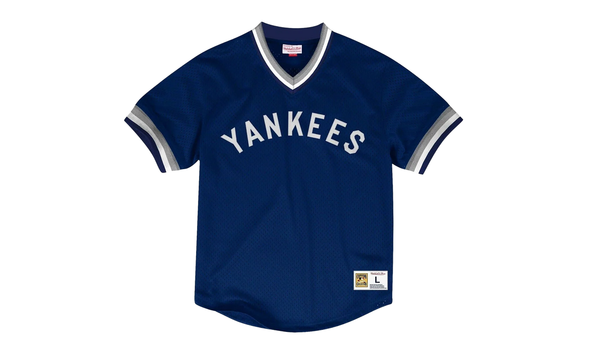 MLB Mesh V-Neck Tee "New York Yankees - Navy" MSPOAJ18001 NYYNAVY1