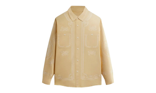 Raw Hem Denim Apollo Shirt "Yellow" KHM031811 795