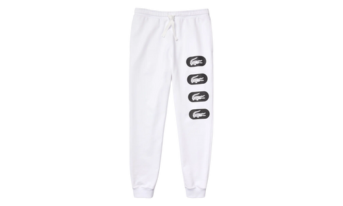 Crocodile Print Fleece Jogging Pants "White / Black" XH7063 51 001