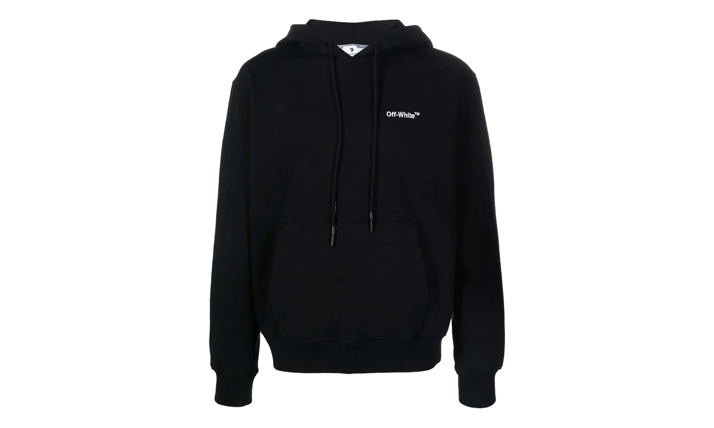 Helvetica Slim Hoodie "Black" OMBB097C99FLE0071001