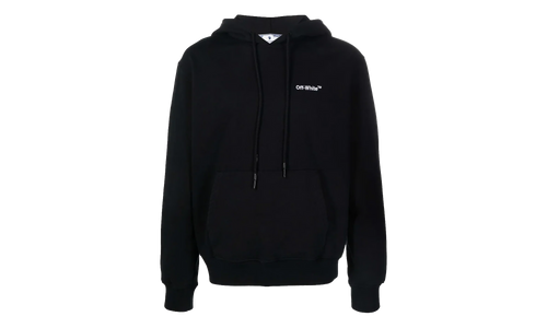 Helvetica Slim Hoodie "Black" OMBB097C99FLE0071001