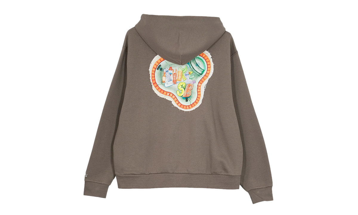 SB Full-Zip Fleece Skate Hoodie "Pool Airs - Cave Stone / White" HJ2898 289