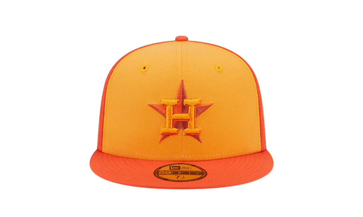 Houston Astros Tri-Tone Team 59FIFTY Fitted Hat "Orange" 60355909