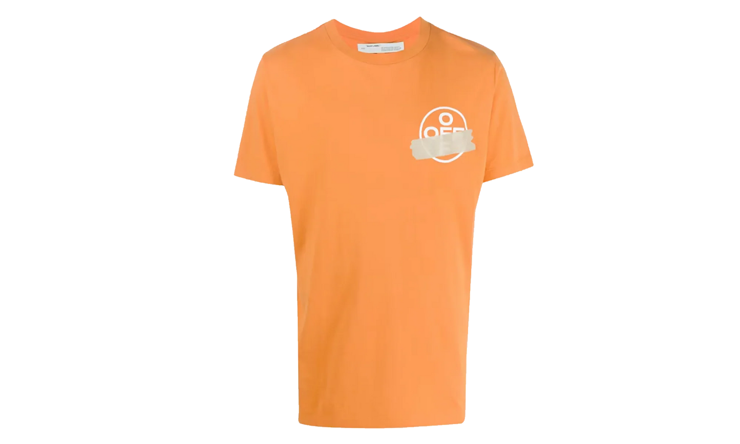 Slim Fit Tape Arrows T-shirt "Orange / Beige" OMAA038R201850021948