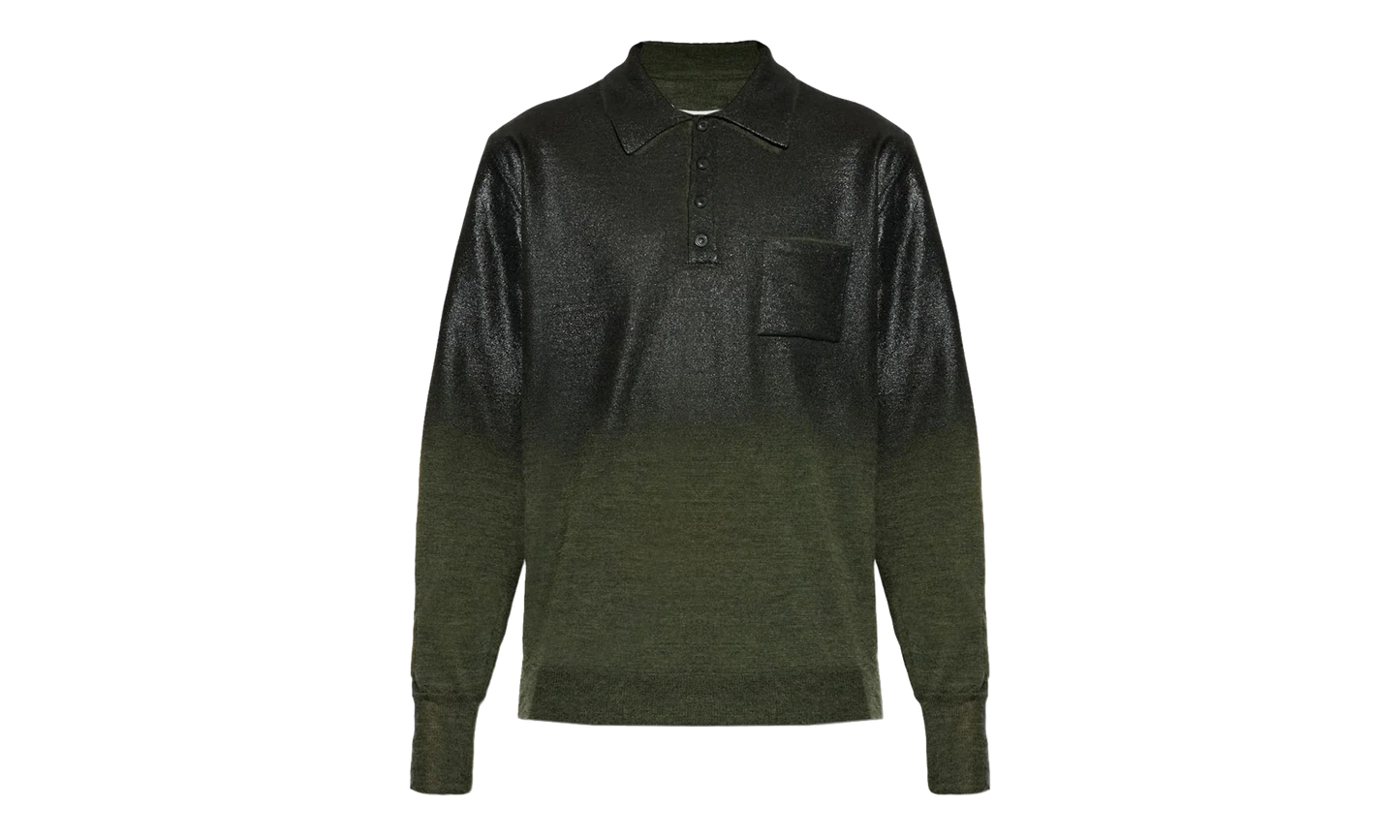 Coated Polo Sweater "Green" S50GL0075M13236696S