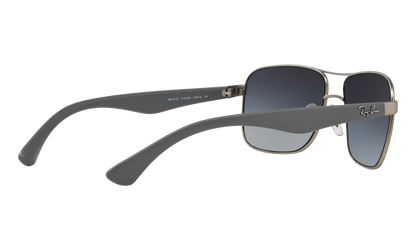Square Sunglasses "MATTE SILVER" RB3516-019-8G_59