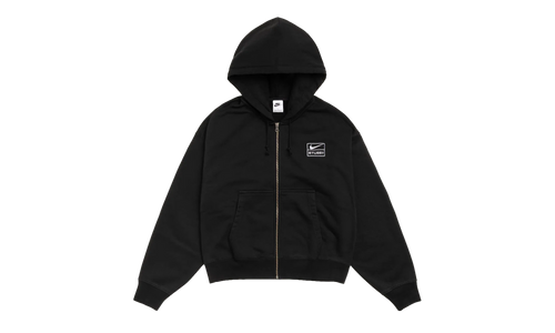 Stussy Stone Washed Fleece Zip Hoodie "Black" FJ9175010 BLAC