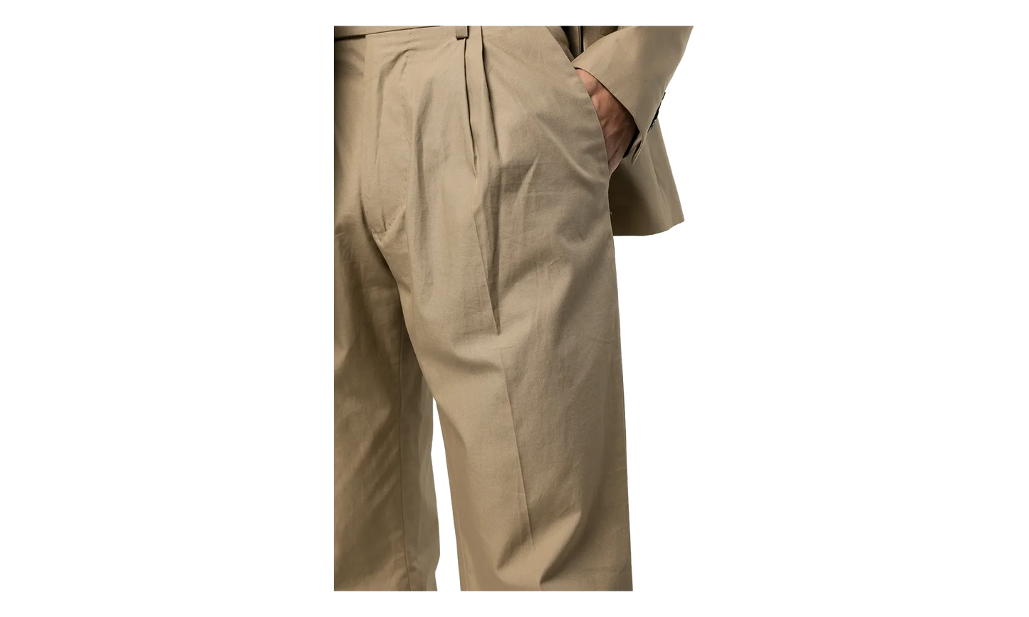 Single Pleat Relaxed Trouser "Brown" MPR001 210