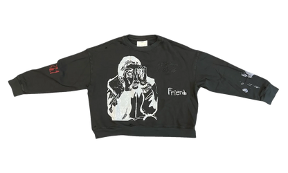 Peaking Kid Relaxed Pullover "French Terry - Overdye Black" 261 MJP029P5 TERYBLK
