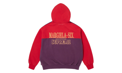 MM6 Maison Margiela Eagle Zip Up Hooded Sweatshirt "SS26 - Purple / Red" SU27174