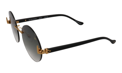 508 Rimless Drill Mount F.U. Edition 24KT "Yellow Gold / Black / Grey Gradient" DMMF2 0003 15T8