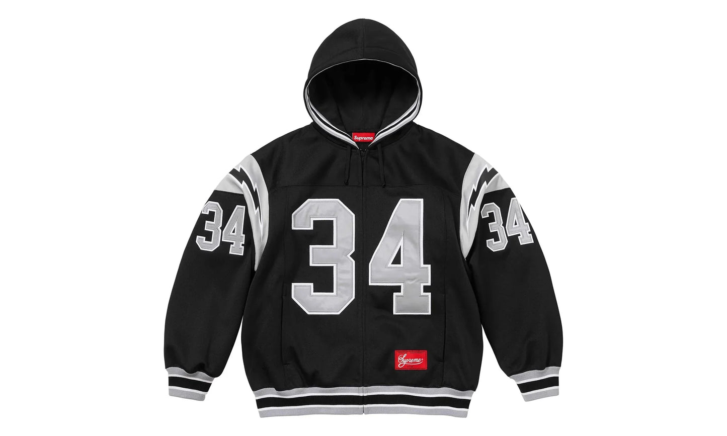 Football Zip Up Hoodie "Black" SU26880