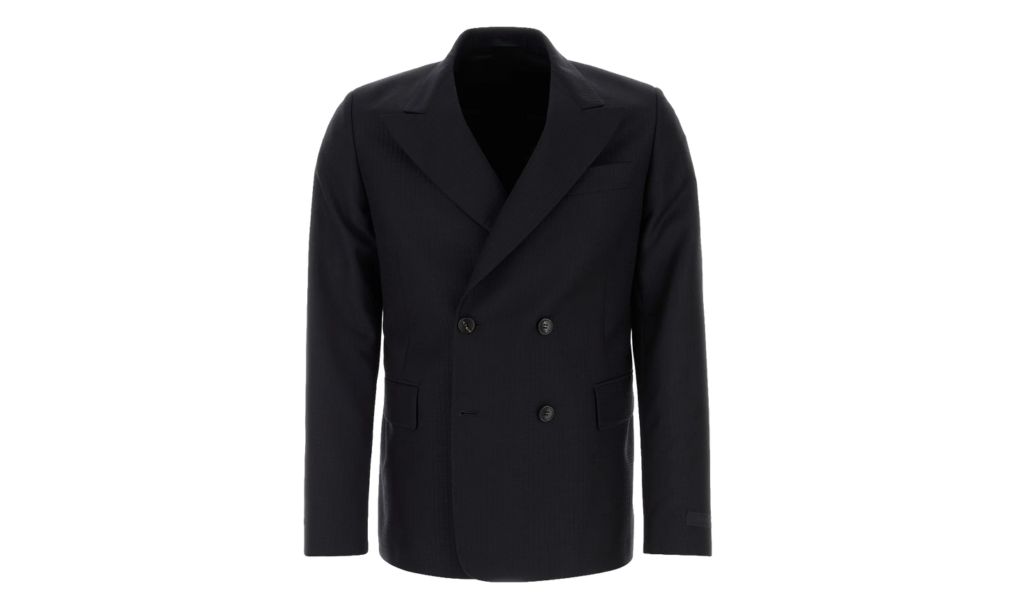 MOHAIR WOOL DOUBLE-BREASTED JACKET "Navy" RM JA0018 5721 A23 29