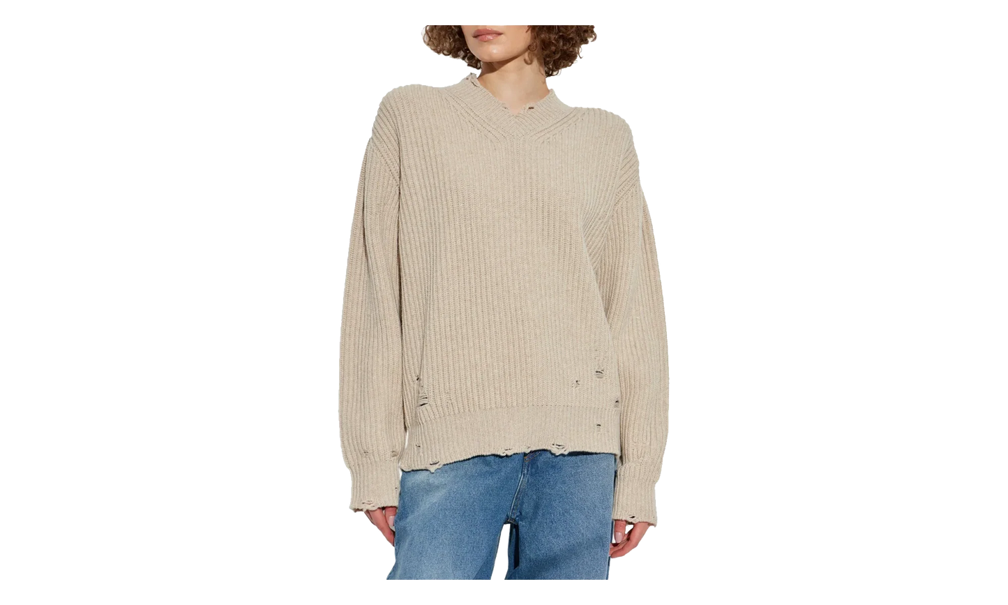 Wool Sweater WMNS "Beige Melange" S52HN0011 M13138 806M