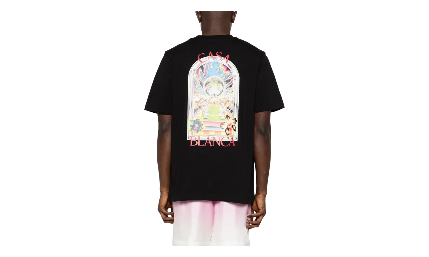 Tennis Landscape T-Shirt "Black" MSS26JTS00109