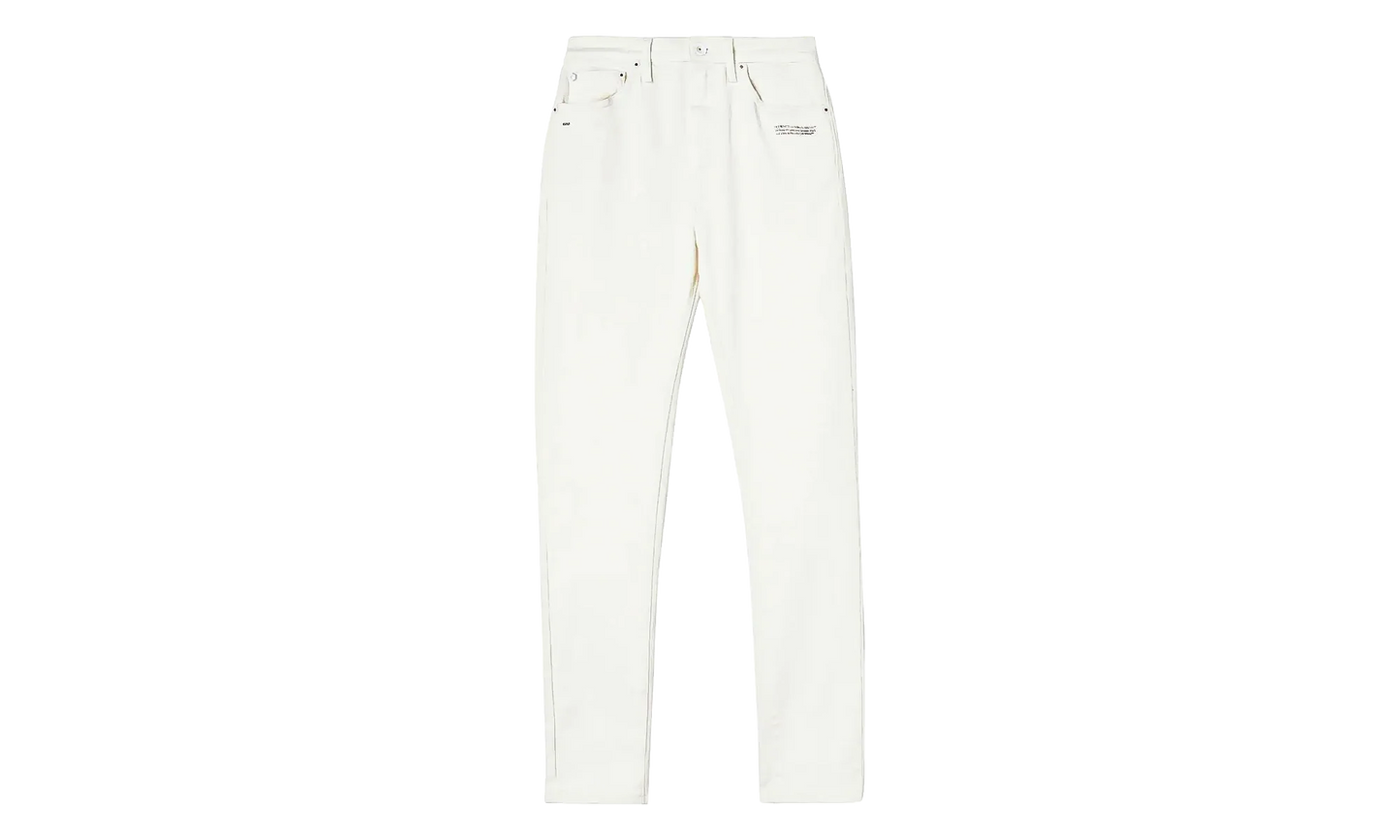 Corporate Skinny Jeans WMNS "White" OWYA003C99DEN0050110