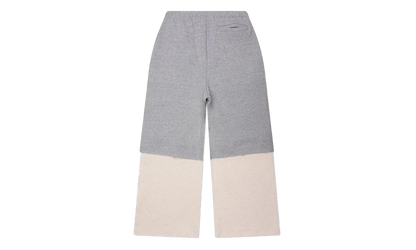 Double Layer Studded Sweatpant "Heather White" SAT005