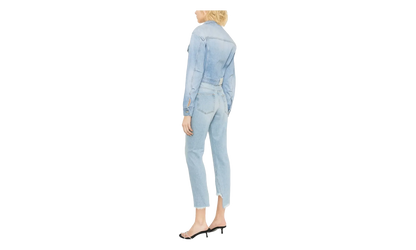 Toy Box Bleach Crop Jacket WMNS "Blue" OWYE041S23DEN0014000