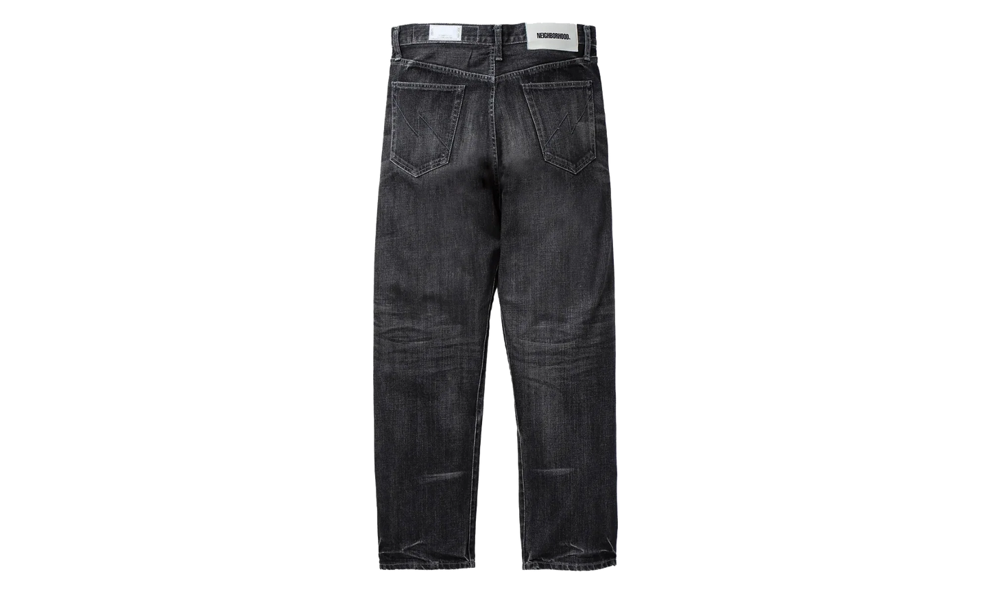 Washed Denim DP Basic Pants "Black" 252XBNH PTM05 BLAC