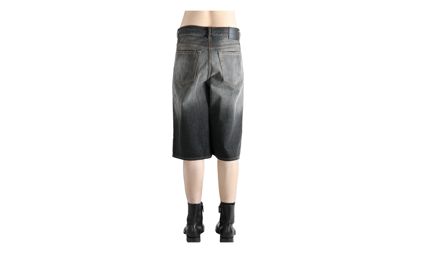 Loose Fit Denim Shorts "Black" FN MN SHOR000263 BLACK